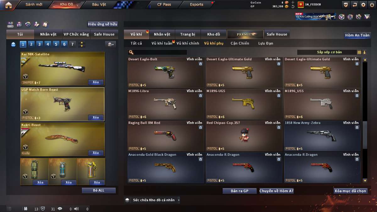 shop acc cf uy tin gia re